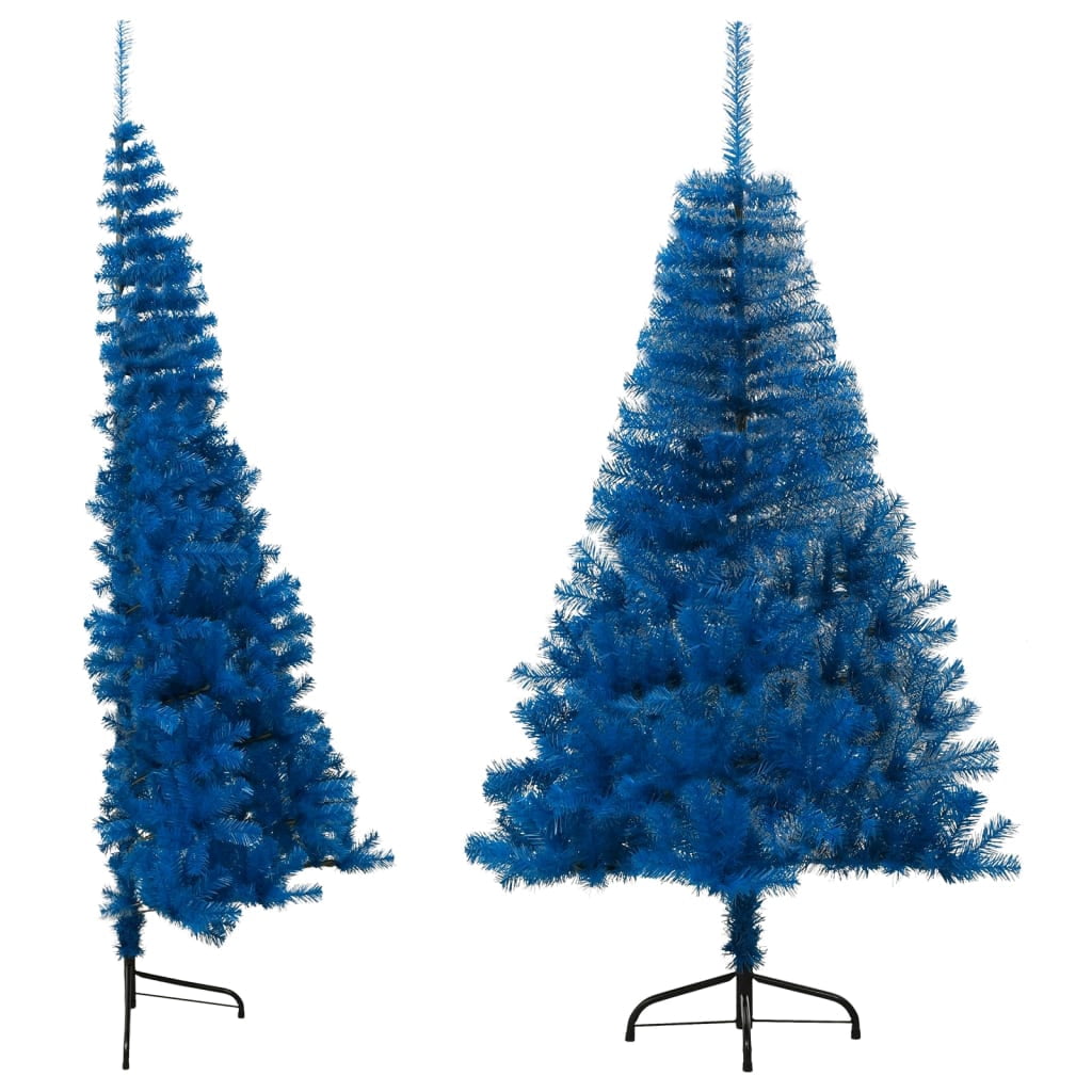 vidaXL Christmas Tree Decoration Artificial Half-Circle Tree with Stand PVC