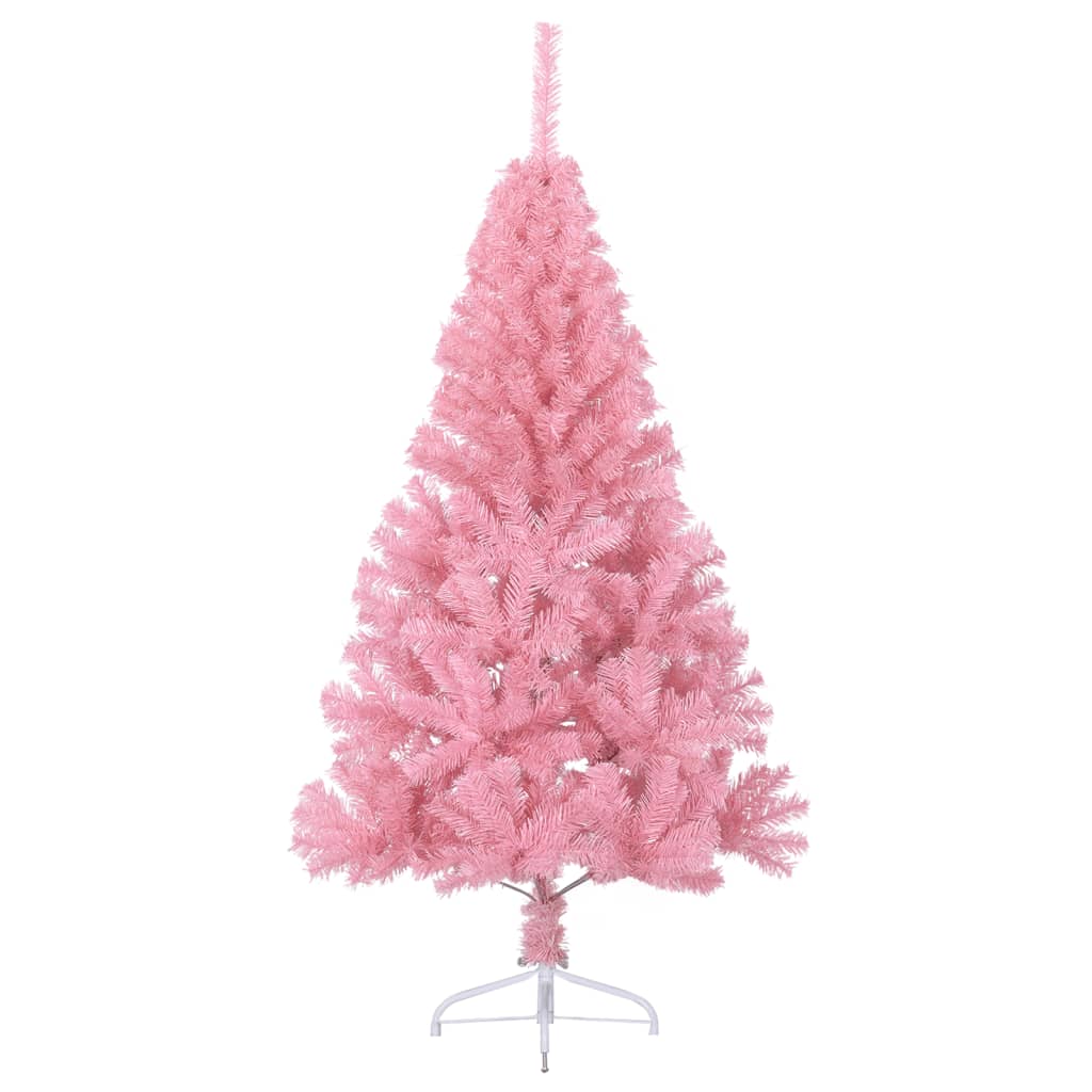 vidaXL Christmas Tree Decoration Artificial Half-Circle Tree with Stand PVC