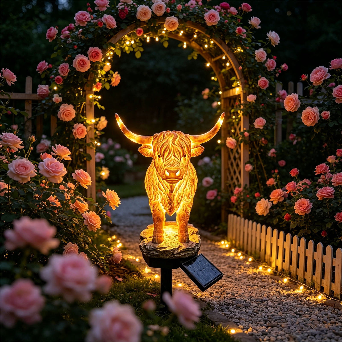 Stijggn Halloween Pumpkin Stake Solar Garden Lights, Waterproof Multi Branch Little Pumpkin Lantern Garden Stake Lights Outdoor Walkway Yard Garden Decoration