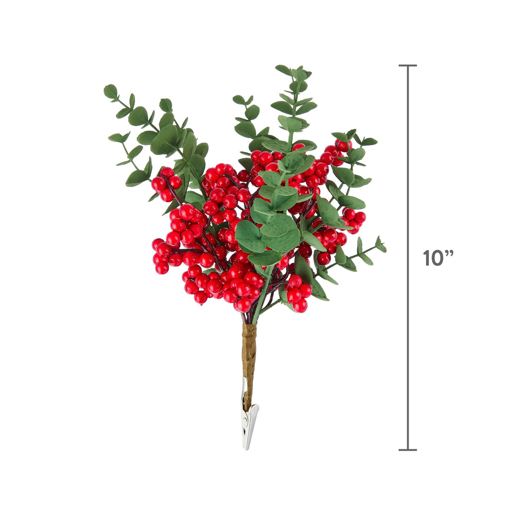 Red Berries Christmas Clip Ornament, 10", by Holiday Time
