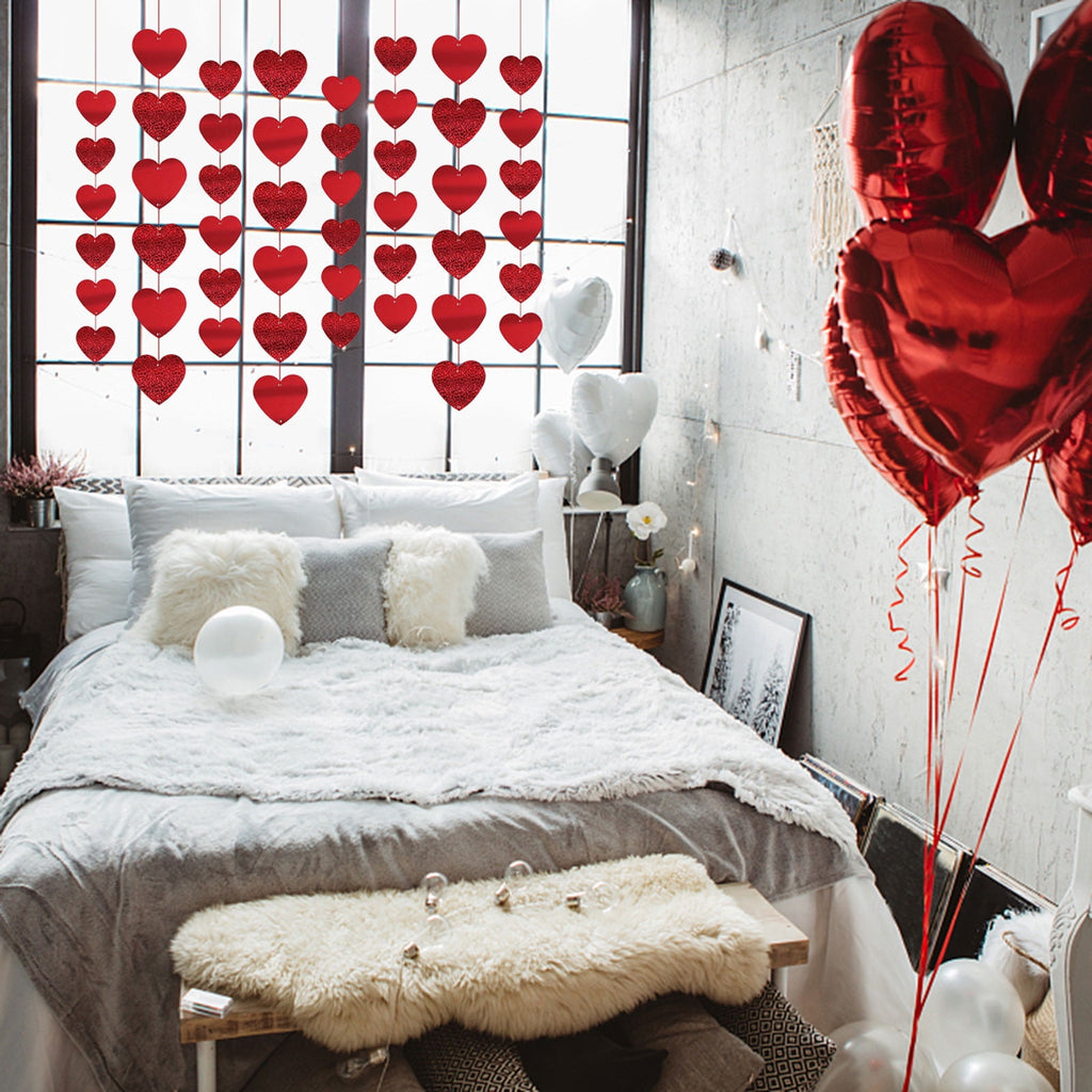XGFHYJEH 5ft Valentines Day Decorations, Valentines Day Lights, Valentines String Lights, Valentine's Day Decor, Heart String Lights, Battery Operated