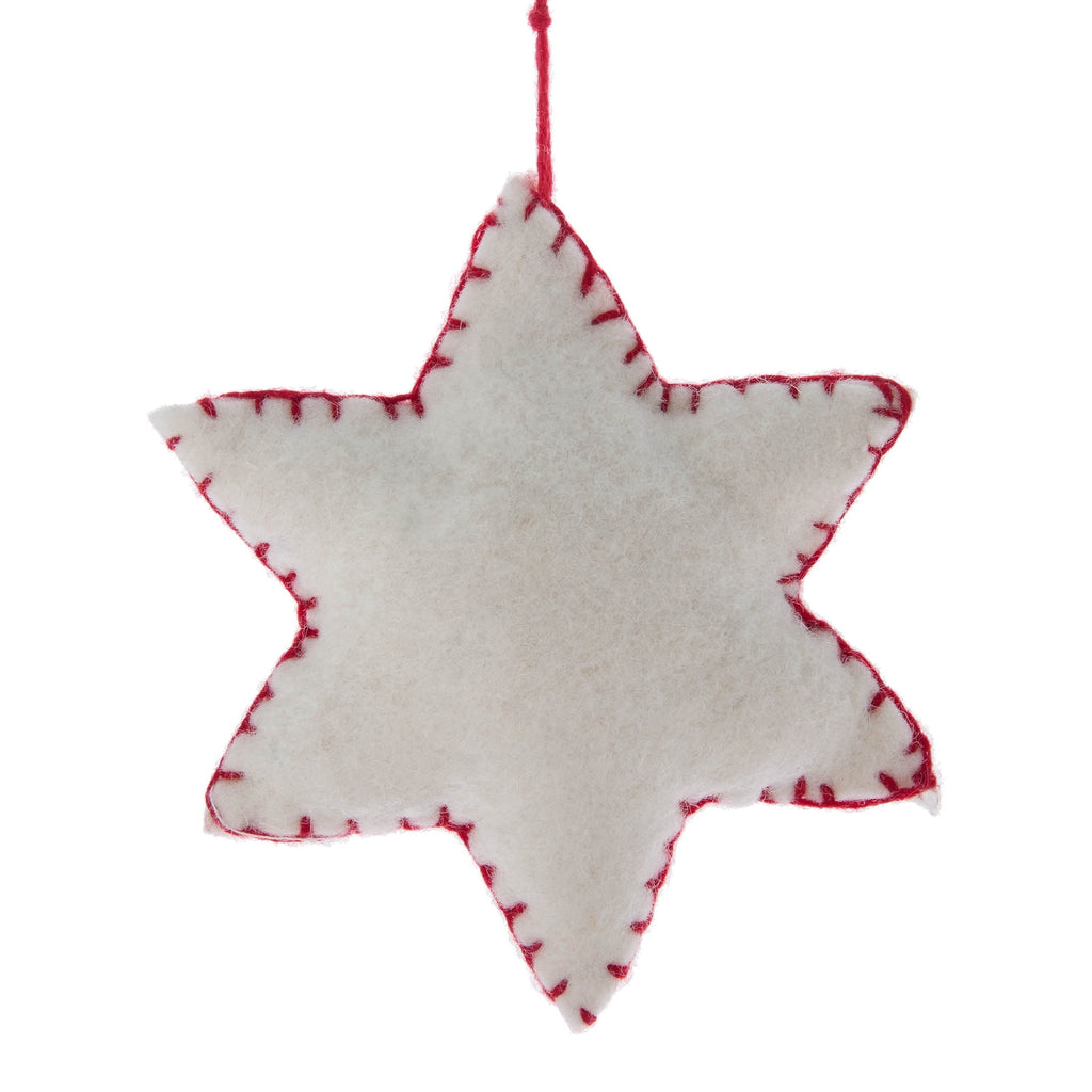 Multicolor Felt Star Christmas Ornament, 5", by Holiday Time