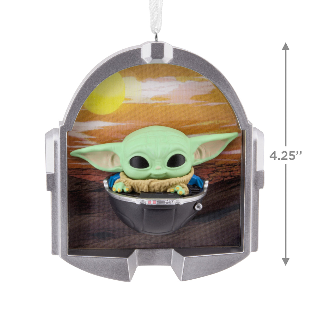 Hallmark Ornament (Star Wars: Mandalorian Grogu Funko Lenticular, 1 Count