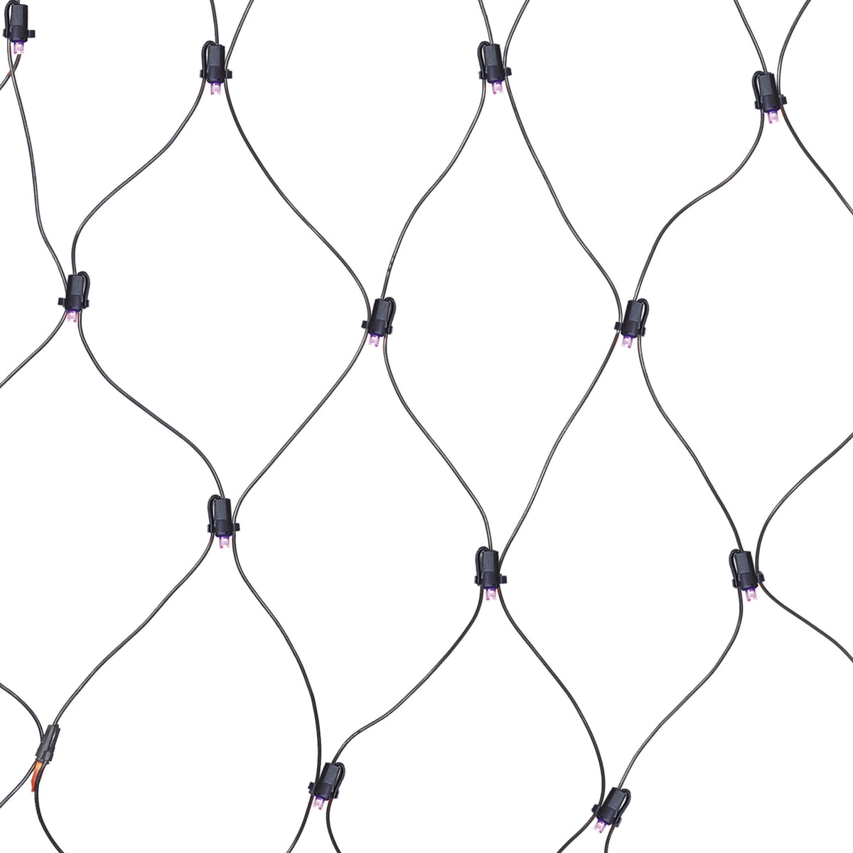 Indoor/Outdoor 50-Count LED Net Lights, Orange, 4' x 4', Halloween by Way To Celebrate