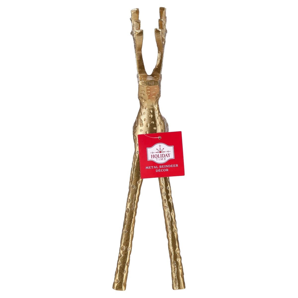 Metal Reindeer Christmas Decoration, Gold, 13", by Holiday Time