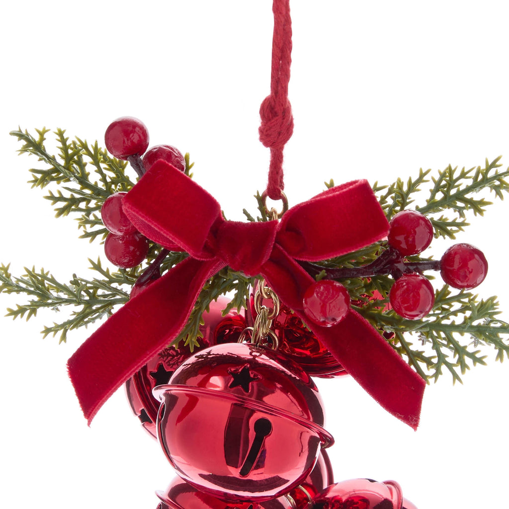 Red and Green Bell Cluster Christmas Ornament, 5.8", by Holiday Time