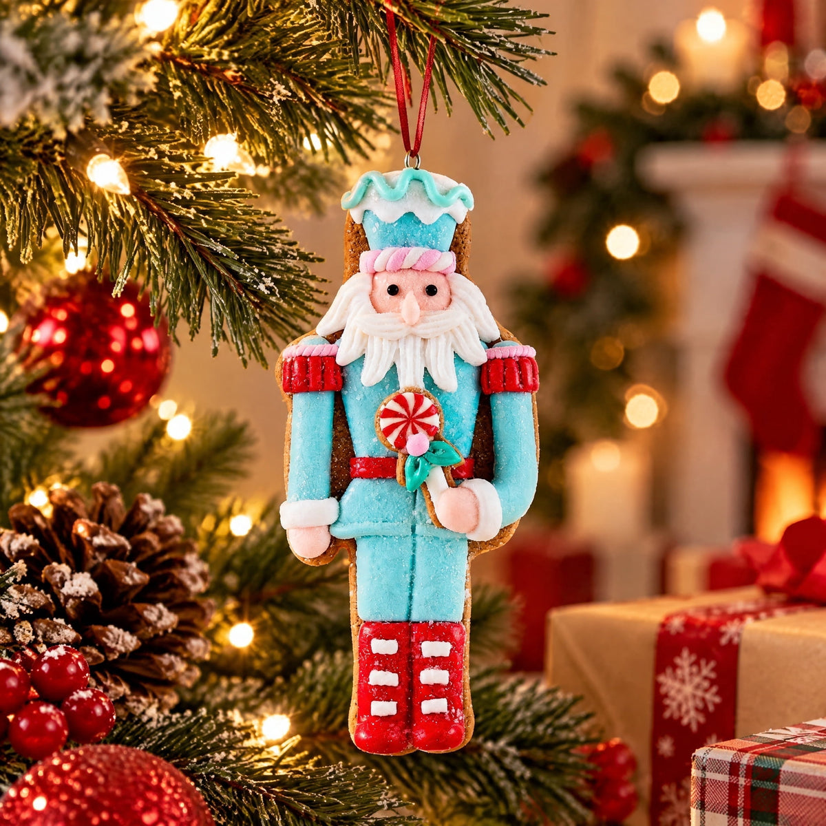Multicolor Clay Dough Soldier Christmas Ornament, 5.3", by Holiday Time