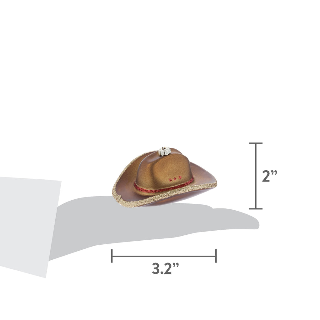 Brown Cowboy Hat Christmas Ornament, 2", by Holiday Time