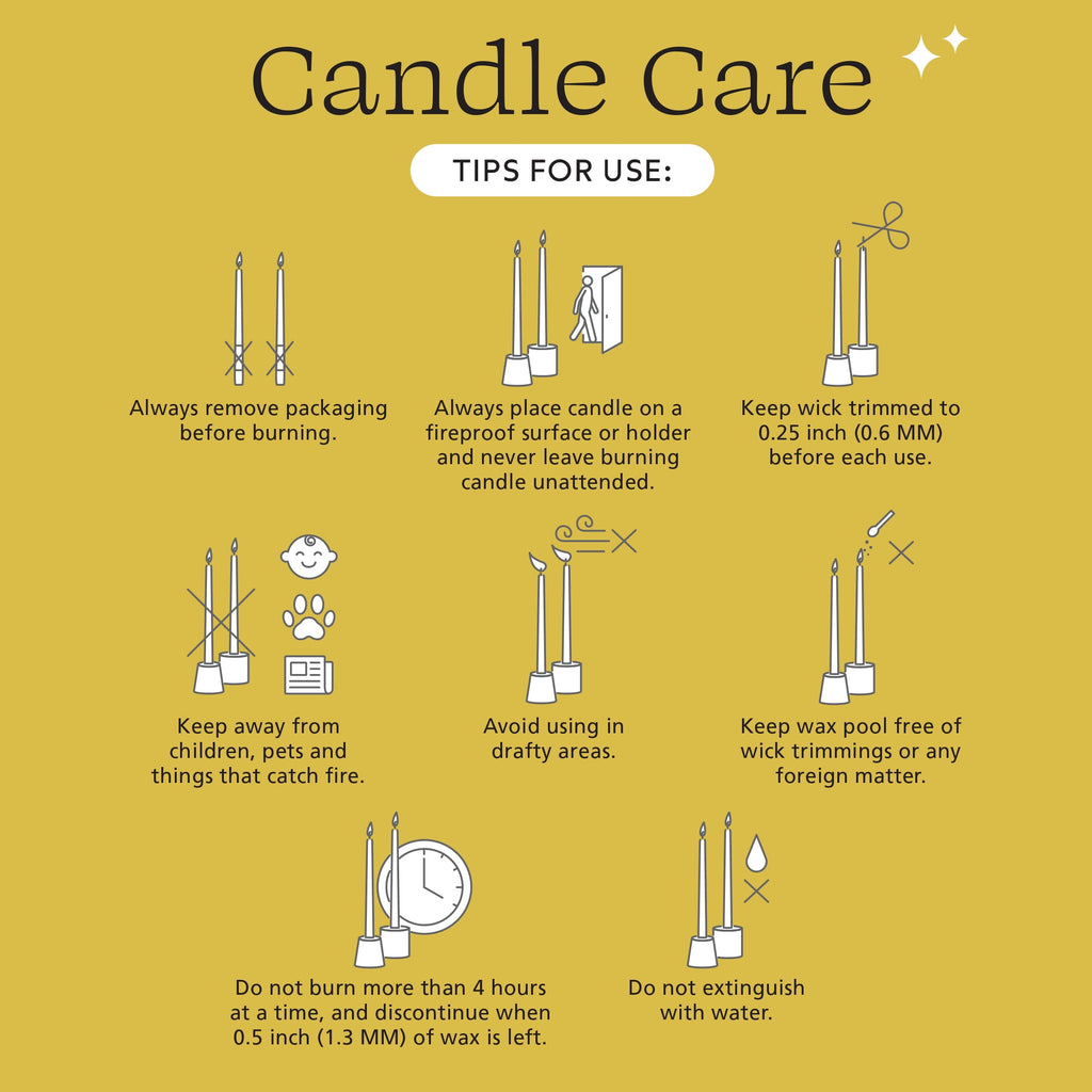 Mainstays Paraffin Wax 10 in Ribbed Taper Candle, Unscented, Red