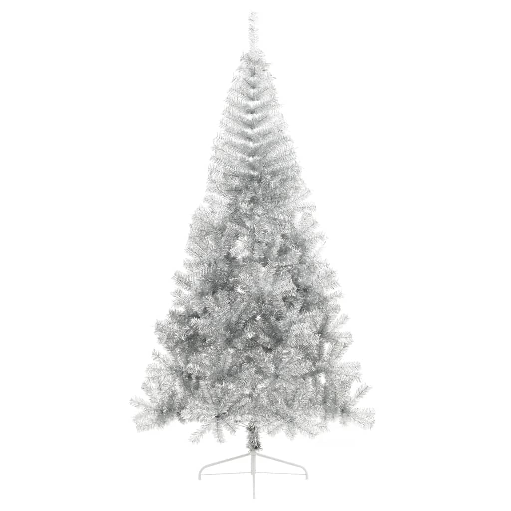 vidaXL Christmas Tree Decoration Artificial Half-Circle Tree with Stand PVC
