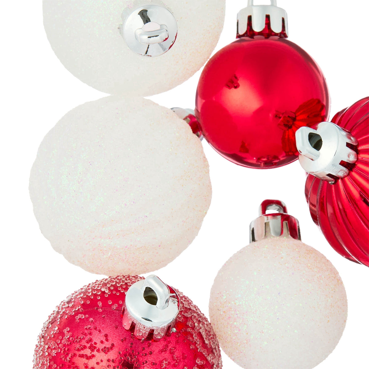 20-Count Red/Green/White Mini Ball Shatterproof Christmas Ornaments, by Holiday Time