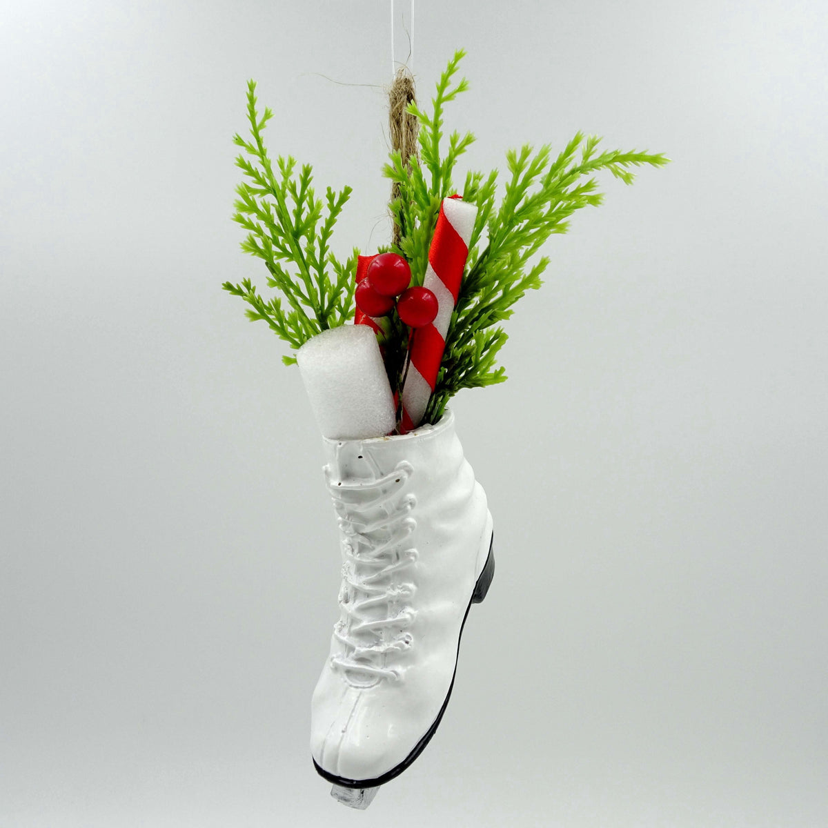 White and Green Skate Christmas Ornament, 7", by Holiday Time