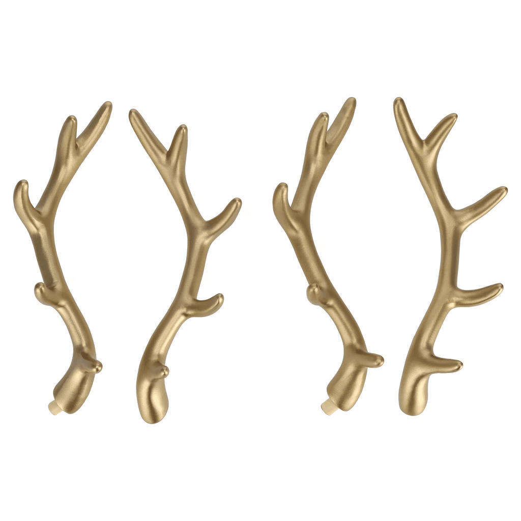 Clearance! Blow Mold Deer Indoor/Outdoor Christmas Decoration, Gold, Set of 2, by Gezoiane