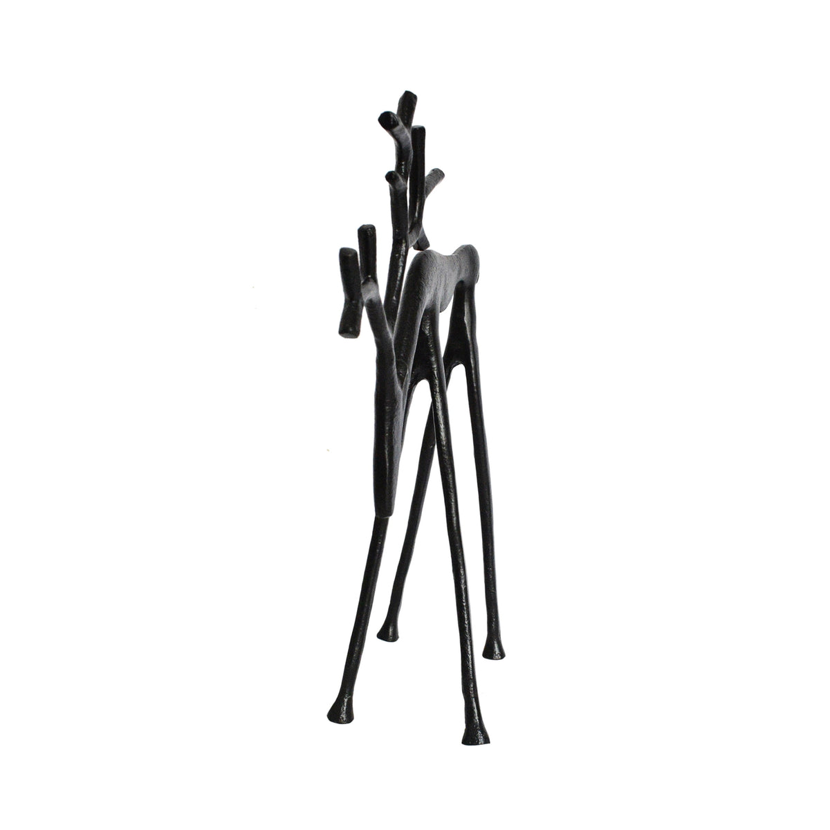 Holiday Time Black Metal Reindeer Decor, 14.5 in