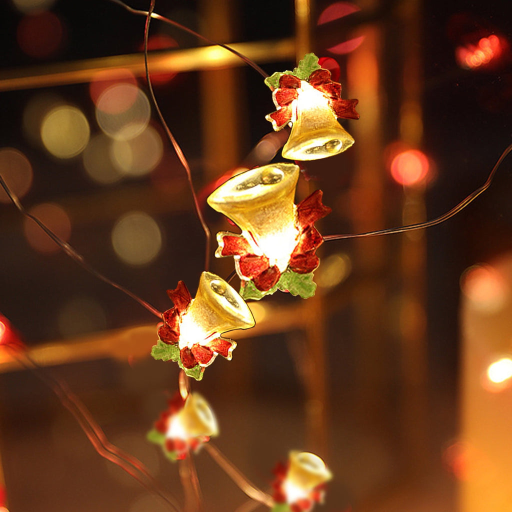 Gnmfd 16.4ft LED String Lights Battery Operated Decorative Fairy Lights Christmas Lights Indoor Outdoor Holiday Party Wedding Bedroom Table Window Mantel Lighting for Home Decor