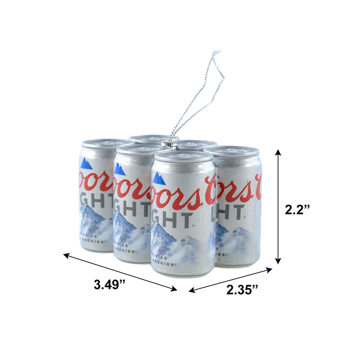Coors Light Six-Pack Can Christmas Tree Ornament - Limited Edition