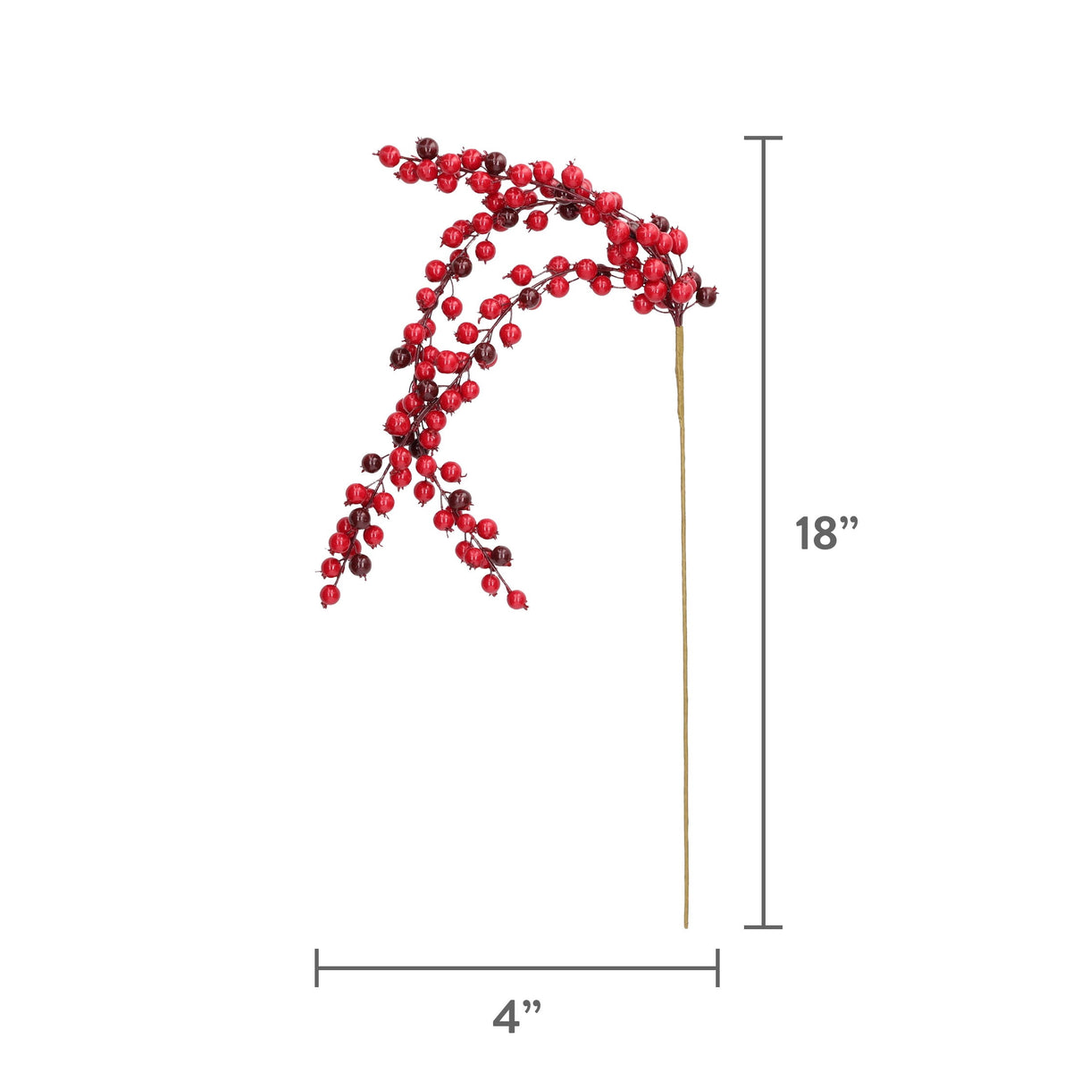 Red Berry Decorative Christmas Pick, 18", by Holiday Time