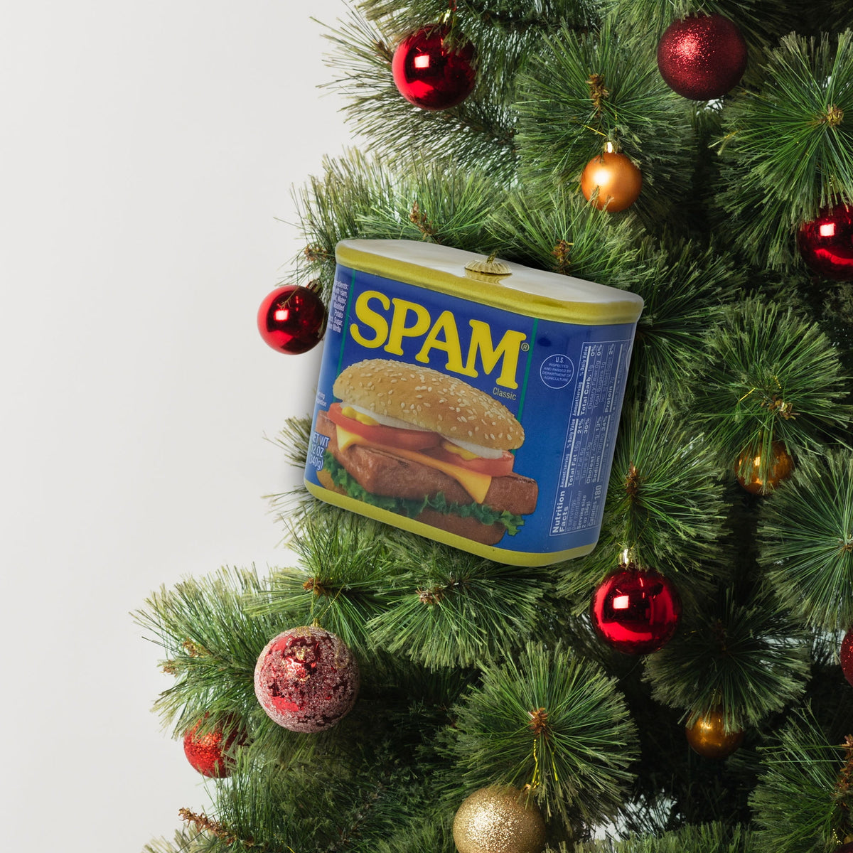 SPAM Classic Can Figural Christmas Tree Ornament