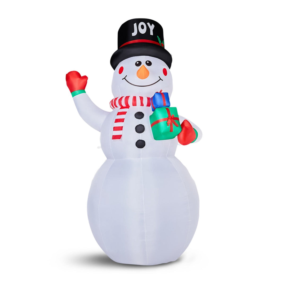 Tcbosik 12 FT Giant Christmas Inflatables Snowman Outdoor Yard Decorations, Blow up Snow Man with Black Hat, Built-in LED Light, Winter Outside Decor for Holiday Party Patio Garden Lawn