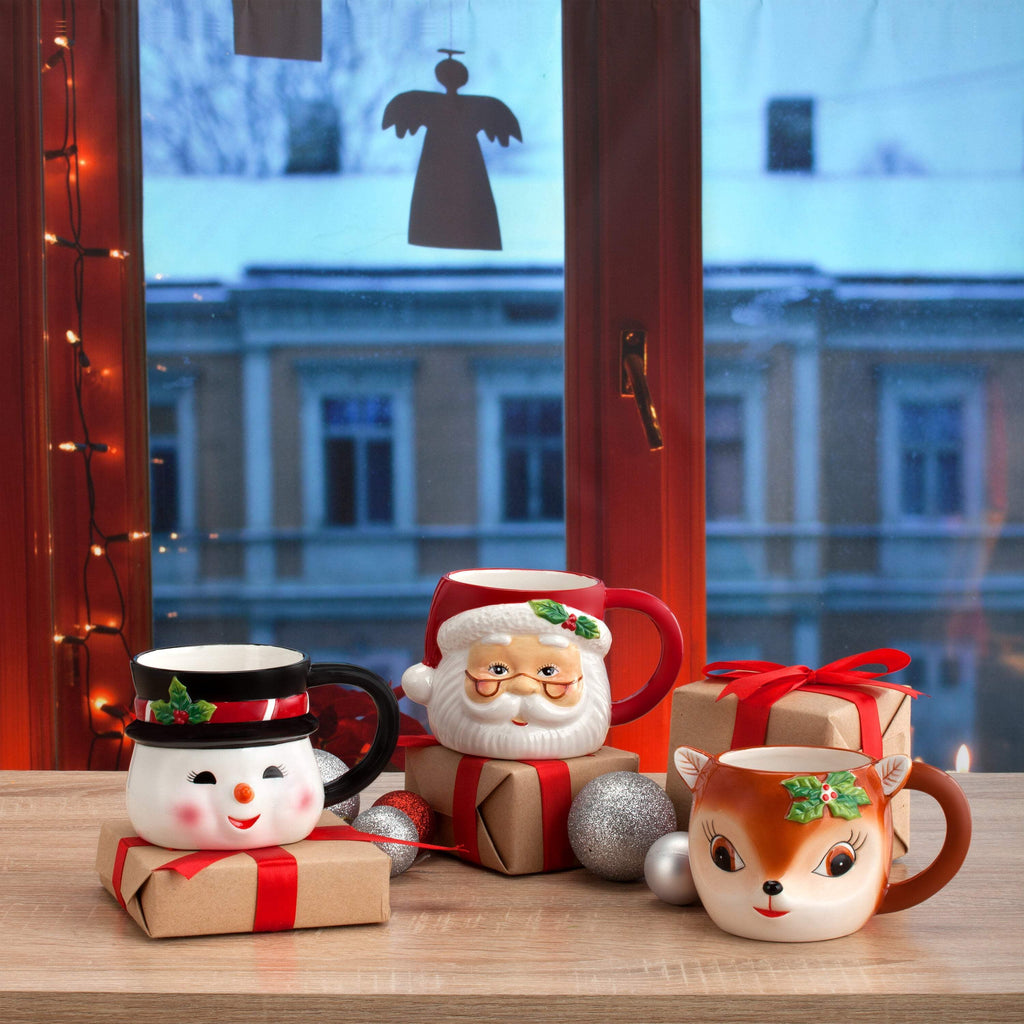Mr. Christmas Nostalgic 16oz Ceramic Snowman Coffee Mug