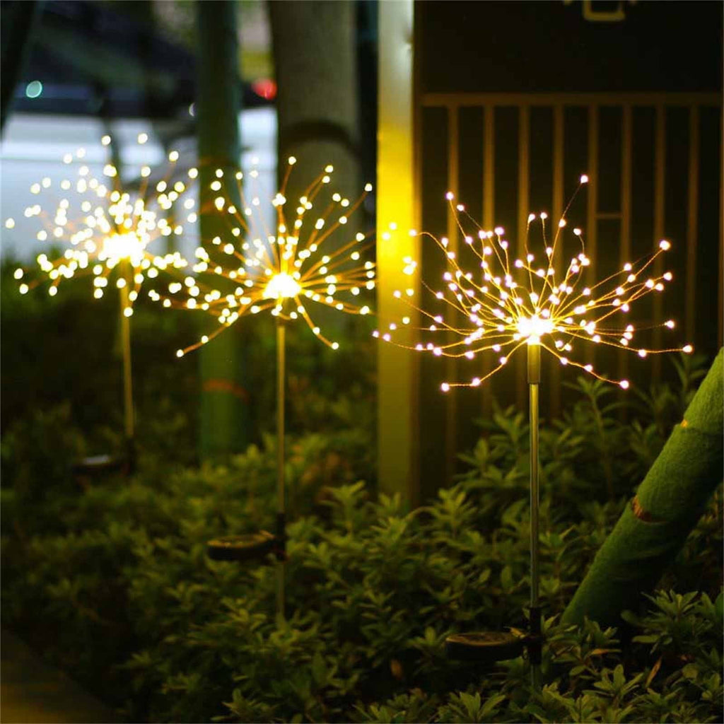 AuroraX Outdoor Decorations Party Christmas Lights , Shape-Shifting Solar Waterproof Lights with Ground Spikes , Porch Yard Outdoor Home Decor