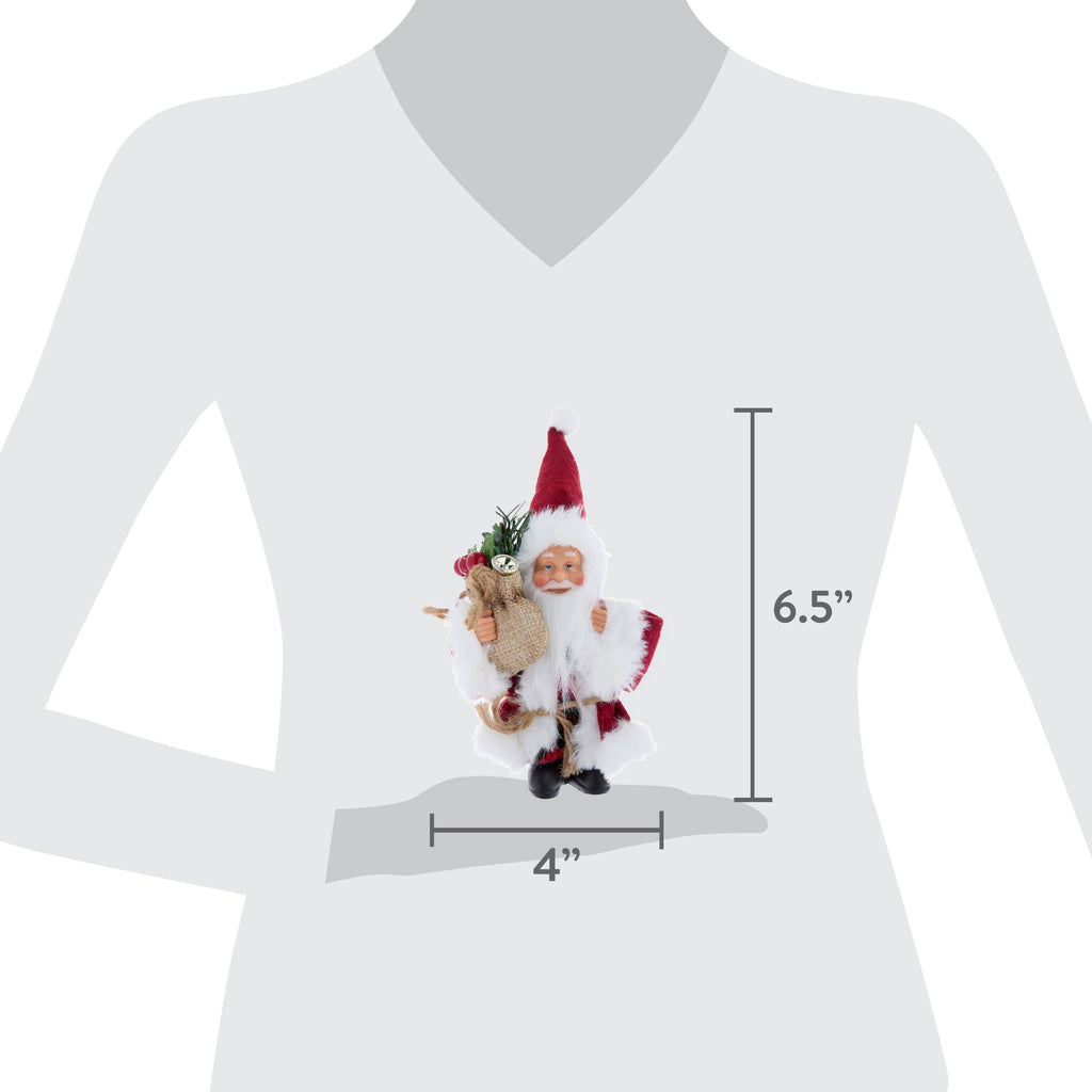 Multicolor Santa Figure Christmas Ornament, 6.5", by Holiday Time