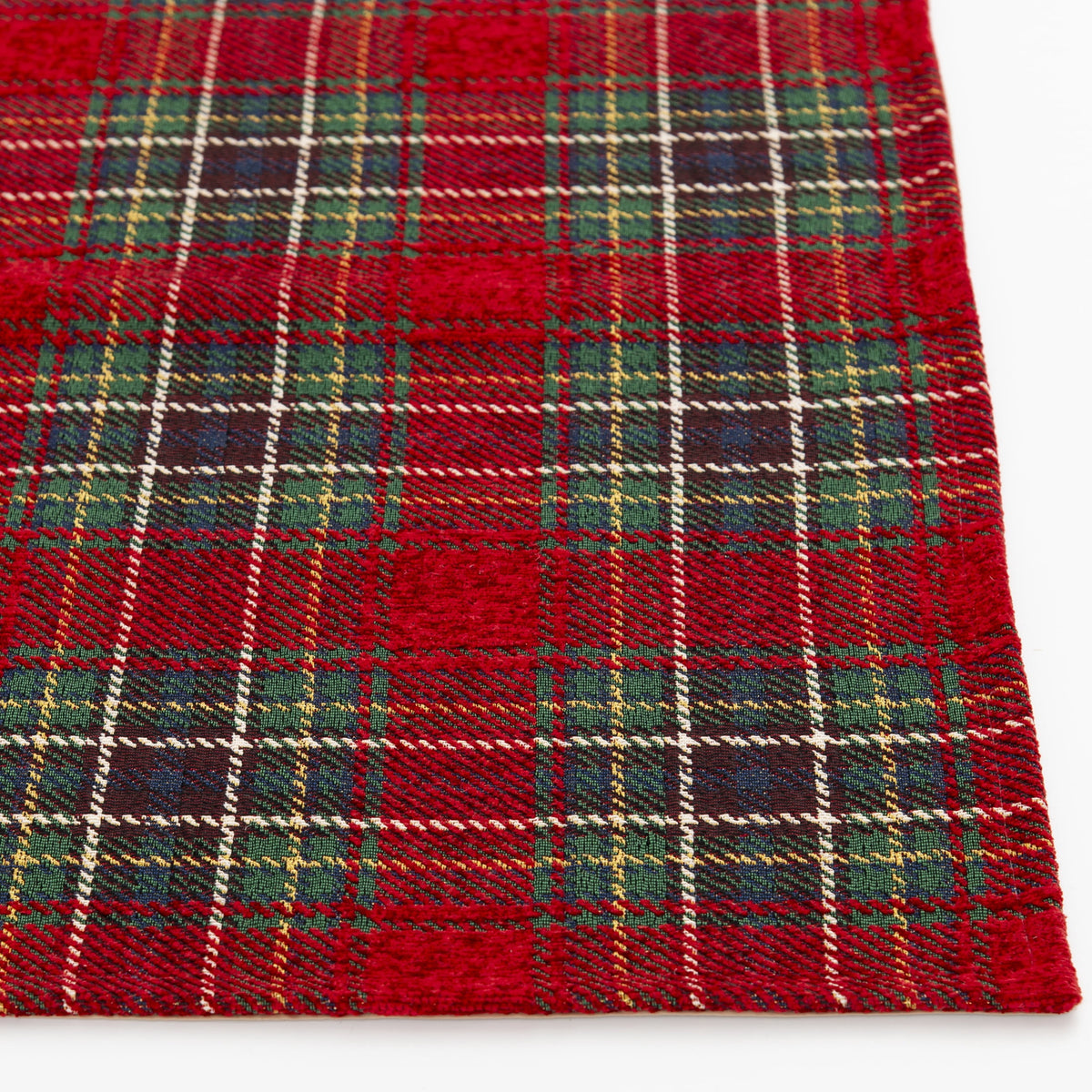 Better Homes & Gardens Red Corin Plaid Washable Indoor Runner Rug, 24"x96"