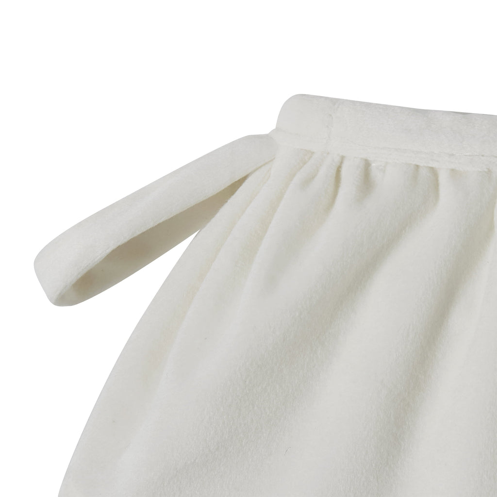 My Texas House Ruffle Ivory Velvet Christmas Stockings, 20" x 10" (2 Count)
