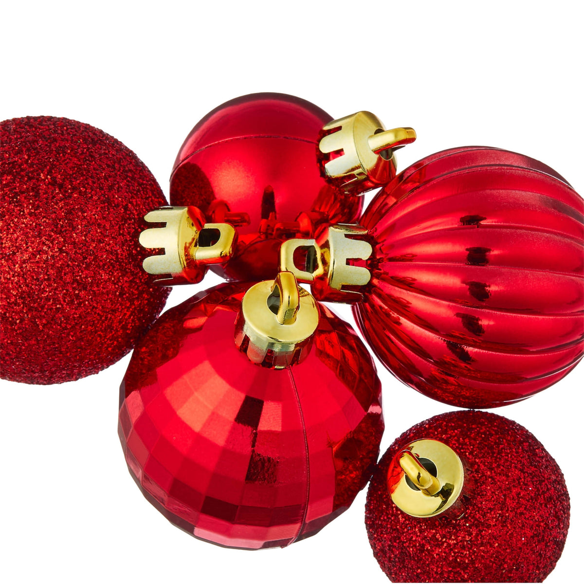 20-Count Red/Green/White Mini Ball Shatterproof Christmas Ornaments, by Holiday Time