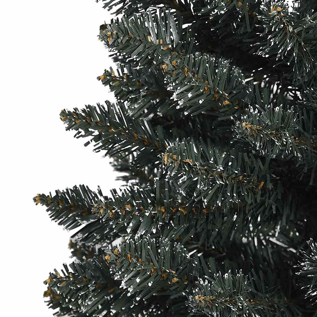 vidaXL Christmas Tree Decoration Artificial Half-Circle Tree with Stand PVC