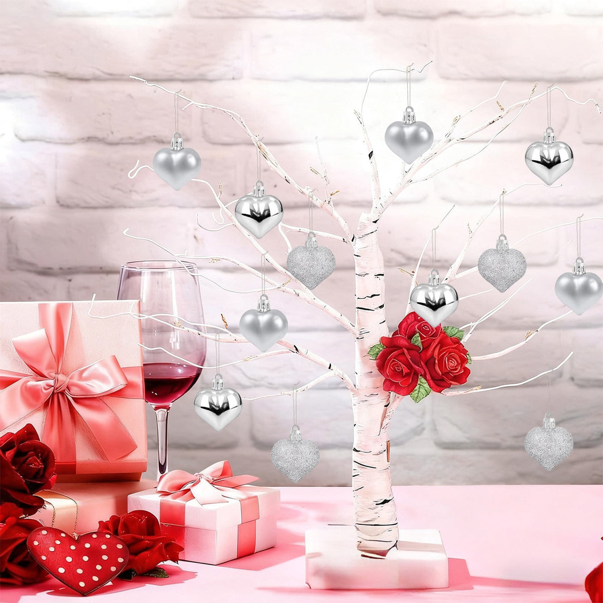 XGFHYJEH 10 LED 1.5M Valentine's Day Lights, Valentines Day Decorations Lights, Valentines String Lights, Valentine's Day Decor, Heart String Lights Red