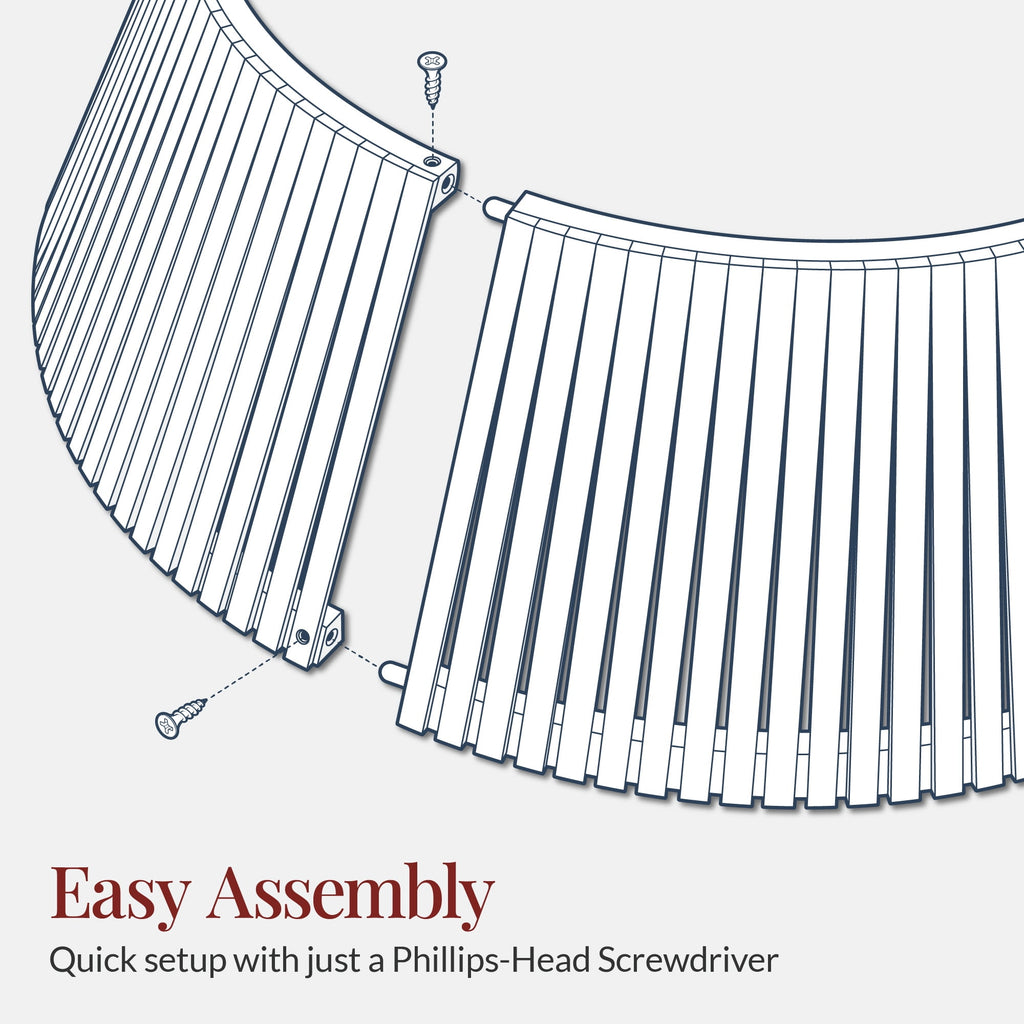 Best Choice Products 36in Christmas Tree Collar, Solid Wood Slatted Tree Skirt Holiday Accessory for Home - Walnut
