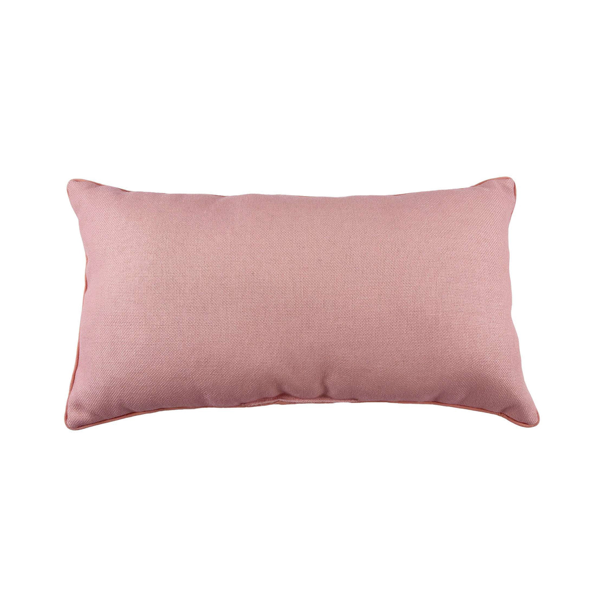 Holiday Time Santa Lumbar Pillow - Not My First Ho Ho Ho Down Decorative Christmas Accent, Pink and Red, 18" x 10"
