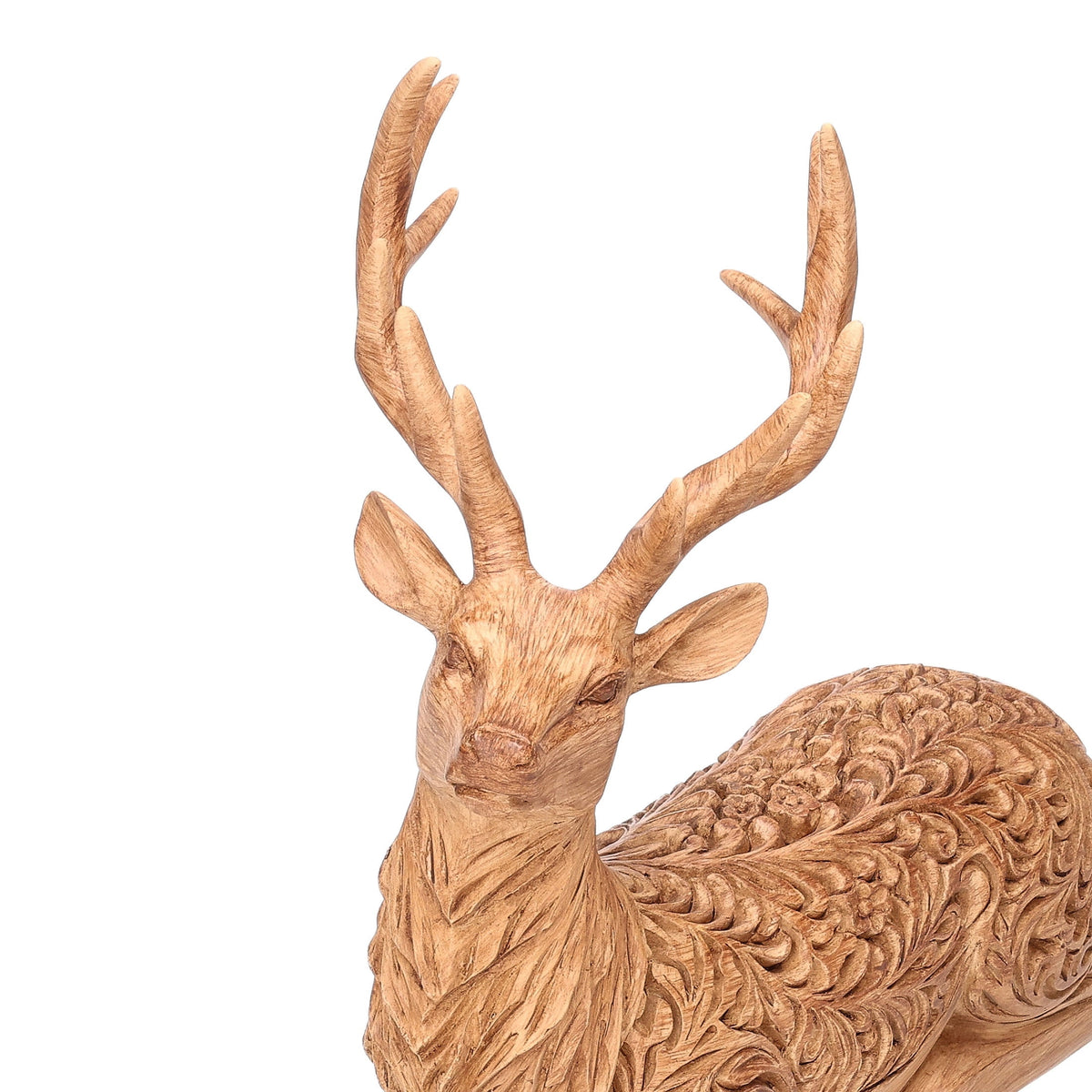 Resin Sitting Deer Christmas Decoration, Brown, 9", by Holiday Time
