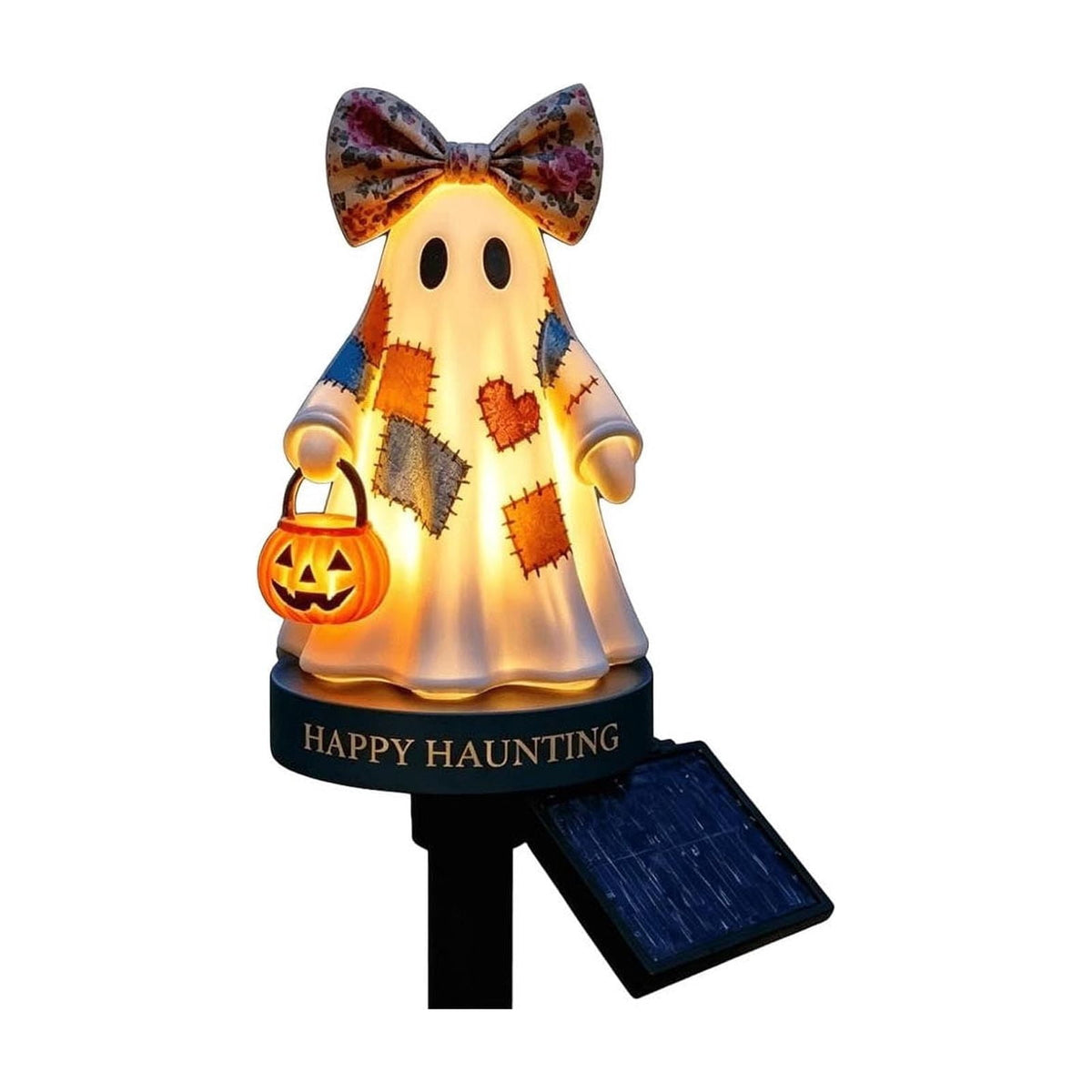 Stijggn Halloween Pumpkin Stake Solar Garden Lights, Waterproof Multi Branch Little Pumpkin Lantern Garden Stake Lights Outdoor Walkway Yard Garden Decoration
