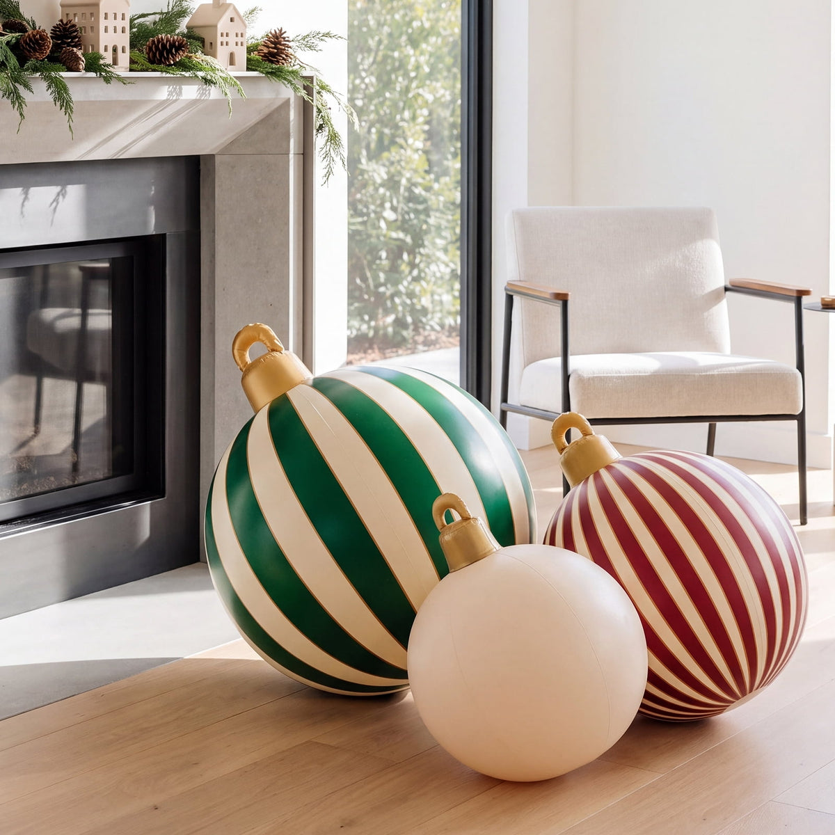 FUNBOY Inflatable Holiday Ornaments – 3-Pack