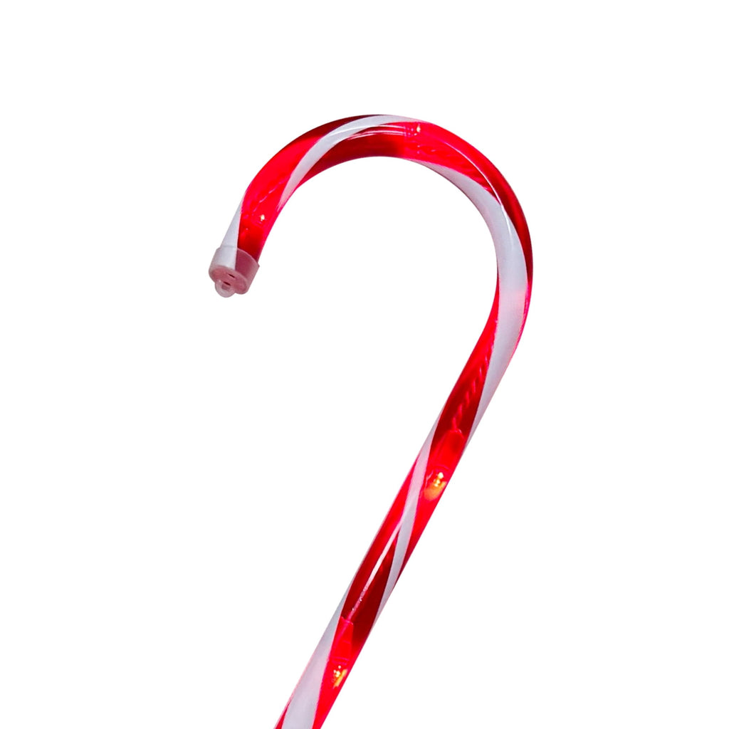 Light-Up Candy Cane Outdoor Christmas Yard Stakes, Red and White, 26", Set of 3, by Holiday Time