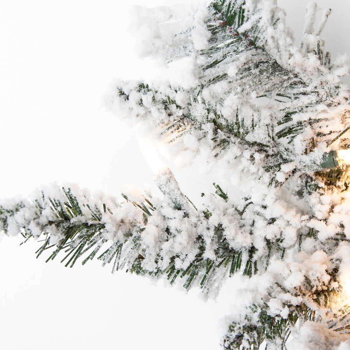 3 ft. Pre Lit Clear UL Flocked Colorado Spruce Tree