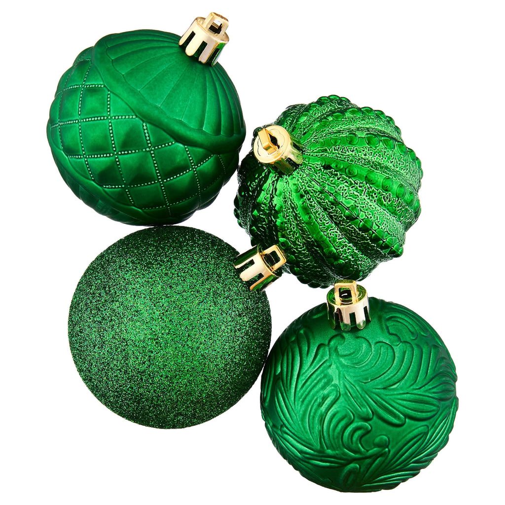 24-Count Red/Green/Gold Ball Shatterproof Christmas Ornaments, 2.8", by Holiday Time