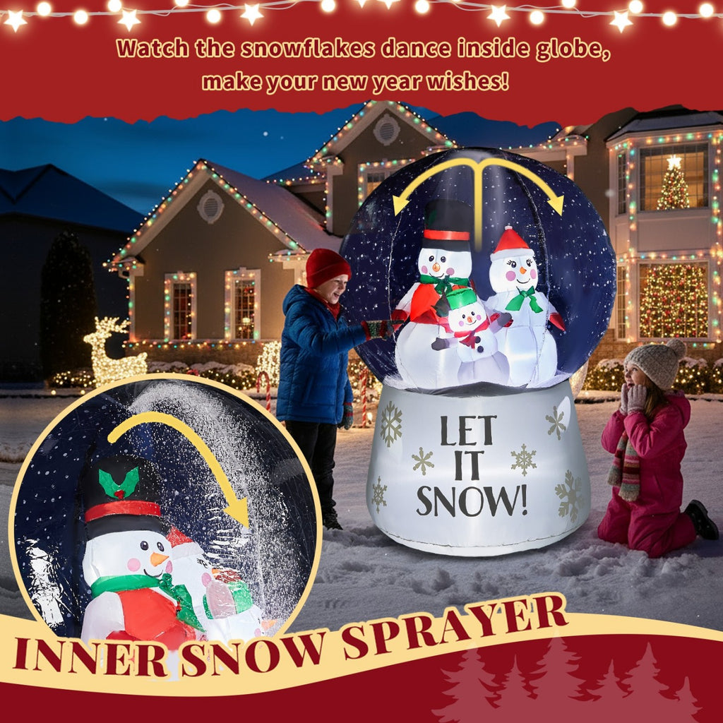 Tcbosik 12 FT Giant Christmas Inflatables Snowman Outdoor Yard Decorations, Blow up Snow Man with Black Hat, Built-in LED Light, Winter Outside Decor for Holiday Party Patio Garden Lawn