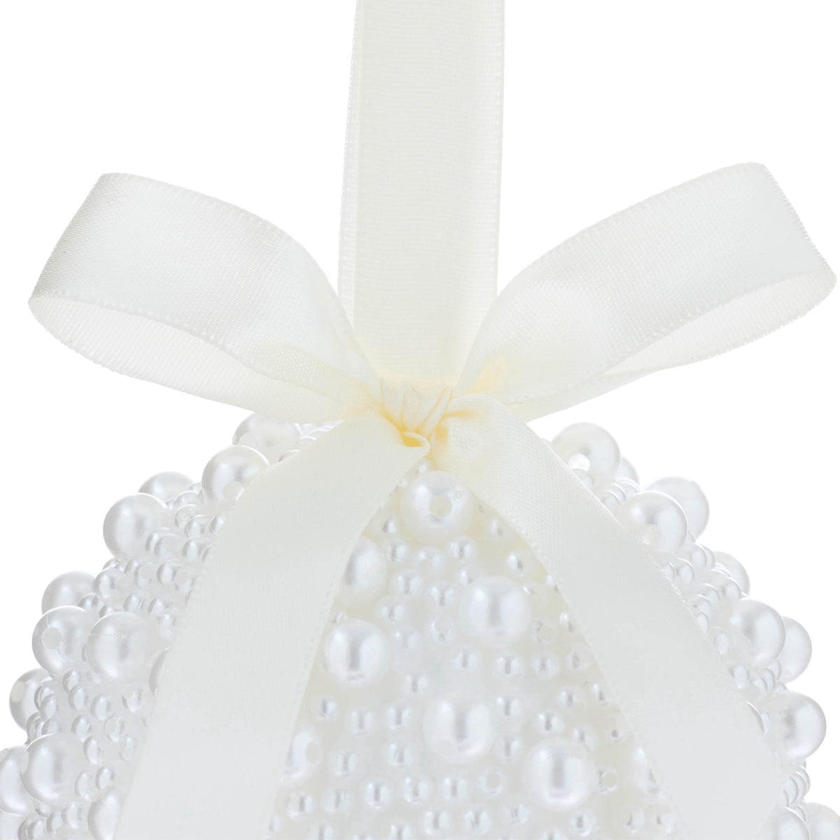 Cream Pearl Ball Christmas Ornament, 3.8", by Holiday Time