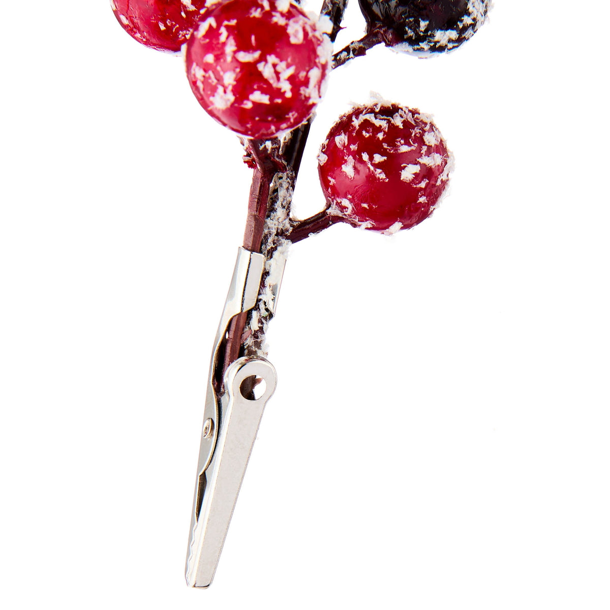 Red Frosted Berries Mini Christmas Clip Ornament, 6", by Holiday Time