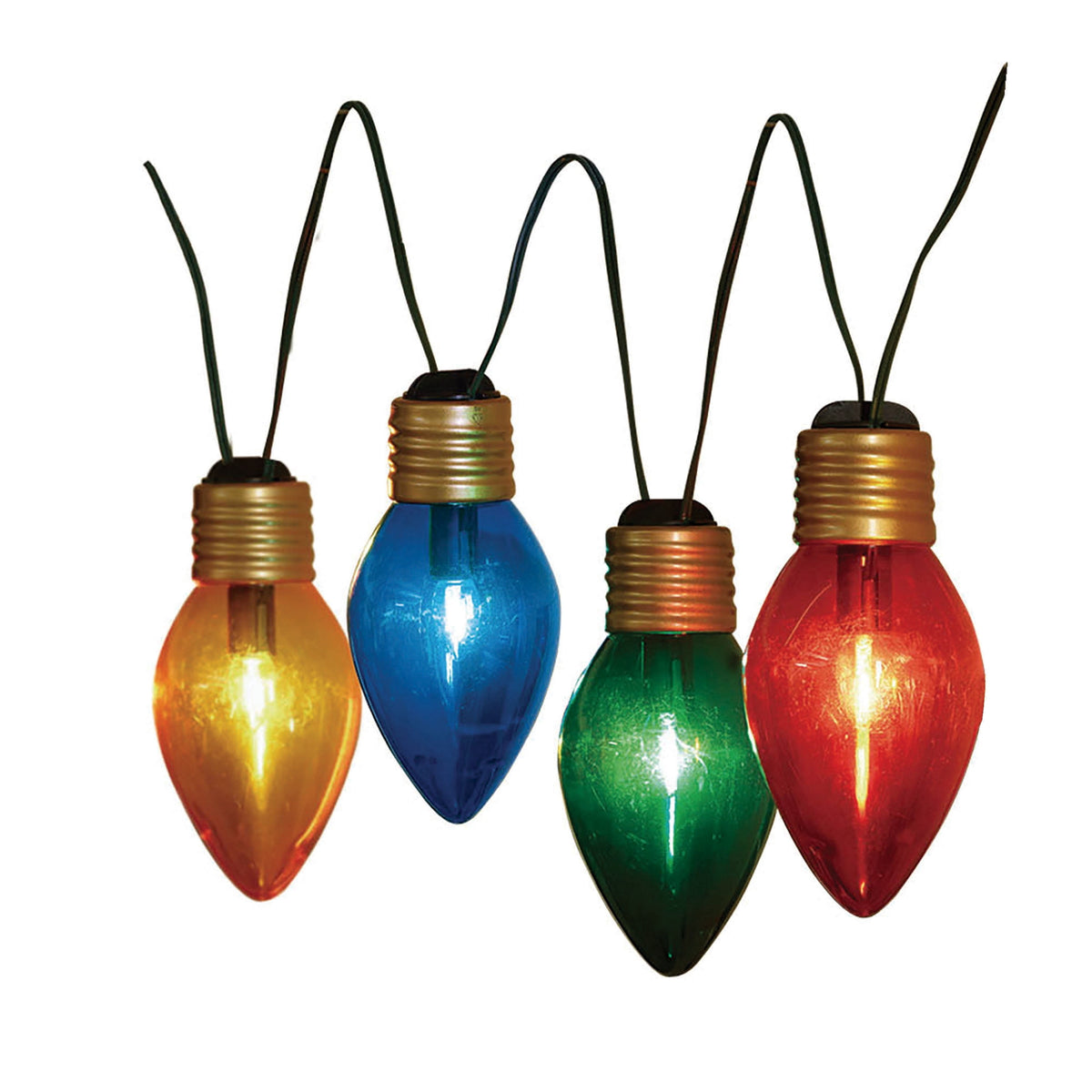 Indoor/Outdoor 8-Count LED Jumbo C7 Christmas Bulb String Lights, Multicolor, 10.8', by Holiday Time
