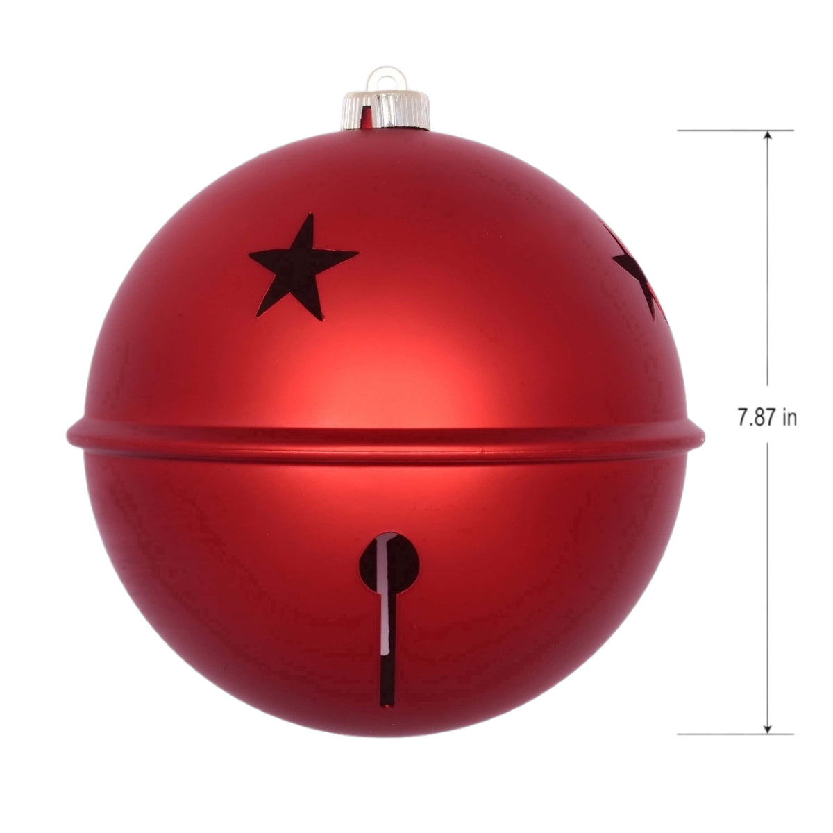 2-Count Silver Jumbo Bell Shatterproof Christmas Ornaments, 8", by Holiday Time