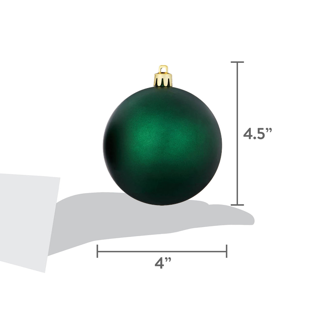 8-Count Champagne and White Ball Shatterproof Christmas Ornaments, 4.5", by Holiday Time