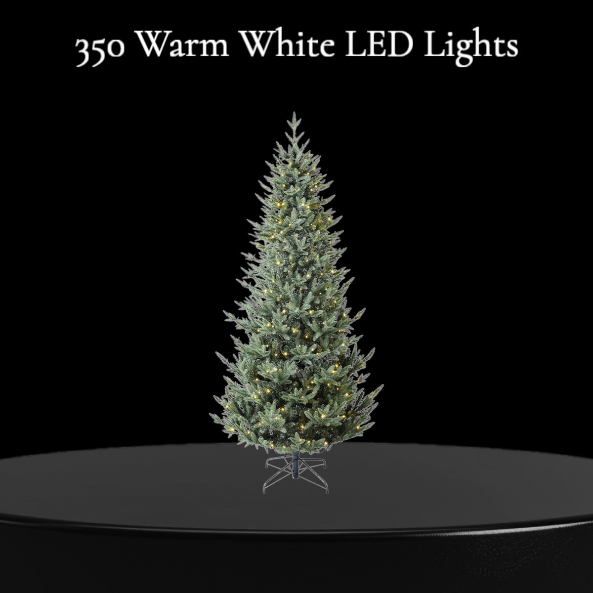 Good Tidings 7.5-Foot Pre-Lit Monroe Christmas Tree with 350 Warm White LED Lights