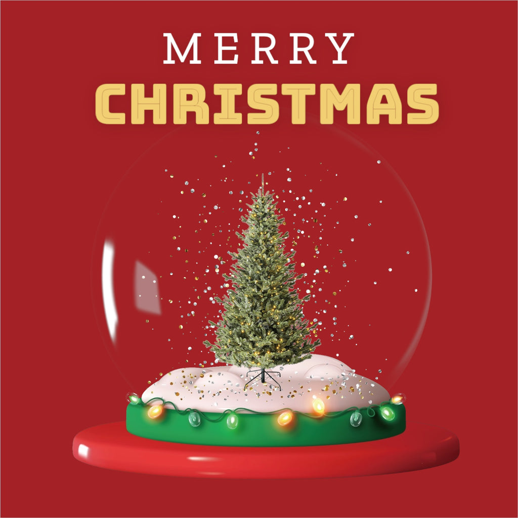 Good Tidings 7.5-Foot Pre-Lit Palisade Christmas Tree with 450 Warm White LED Lights