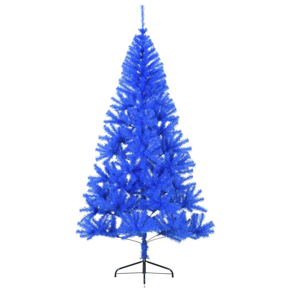 vidaXL Christmas Tree Decoration Artificial Half-Circle Tree with Stand PVC