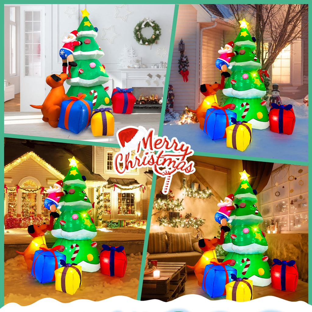 Wondiair 12FT Christmas Inflatable Nativity Scene with LED Lights for Outdoor Yard and Church Decor