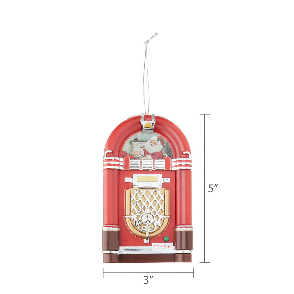 Mr. Christmas Mini Jukebox Ornament, Red